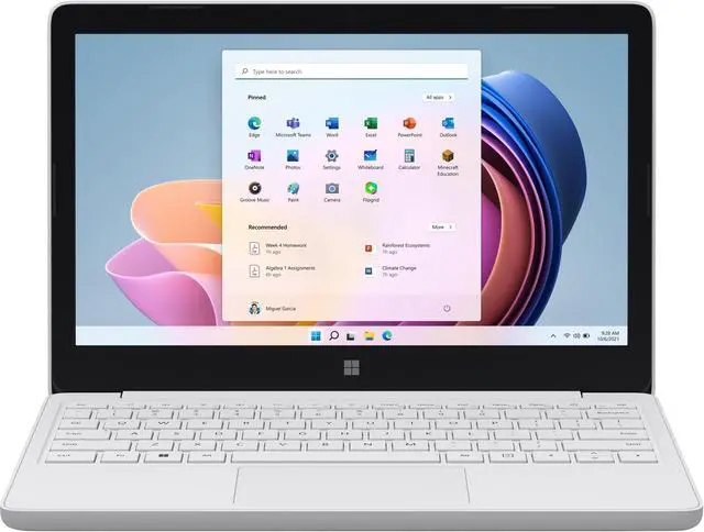 Alt view image 5 of 6 - Microsoft Surface Laptop SE 11.6" Netbook - HD - 1366 x 768 - Intel Celeron N4120 Quad-core (4 Core) 1.10 GHz - 8 GB RAM - 128 GB Flash Memory - Silver