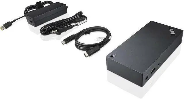 Alt view image 3 of 4 - Lenovo 40A90090US Thinkpad USB Type-C Dock, Black