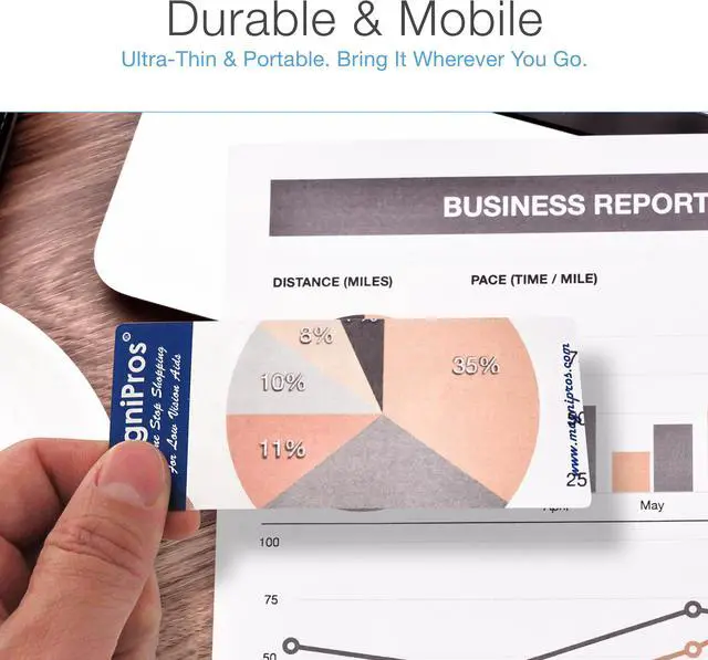 Alt view image 7 of 7 - MagniPros 2X Large Full Page Magnifier Magnifying Sheet with 3 Bonus Bookmark Magnifier- Magnifies Entire Page at Once Ideal for Reading & Low Vision Seniors