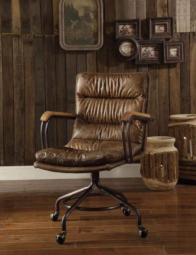 Alt view image 2 of 2 - Acme Furniture Harith - Office Chair Vintage Whiskey TGL-92416