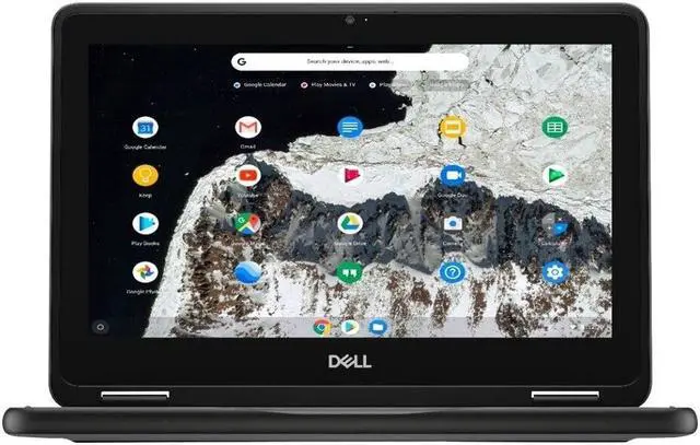 Alt view image 3 of 6 - Dell Chromebook 3100 Intel Celeron N4000 X2 1.1GHz 4GB 32GB 11.6", Black