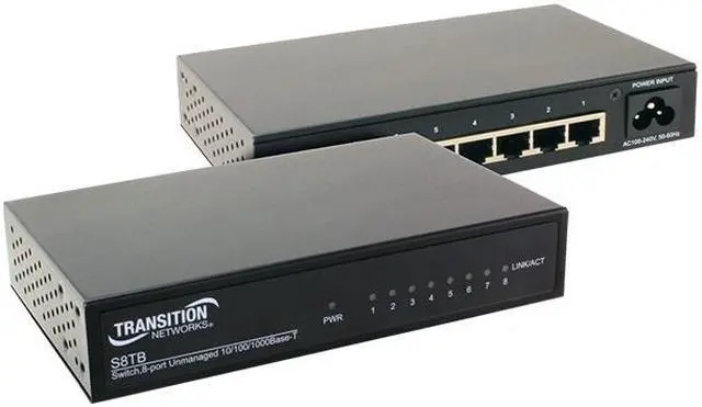 Alt view image 4 of 15 - Transition Networks Unmanaged Switch