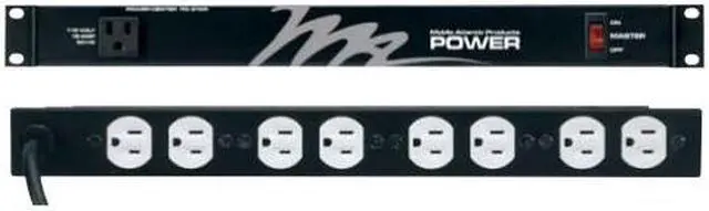 Main image of Middle Atlantic Products - PD-915RC-20 - Power Strip, 9 Outlet, (9) NEMA 5-15R, NEMA 5-15P, 20 ft. Cord, 120 V, 15 A,