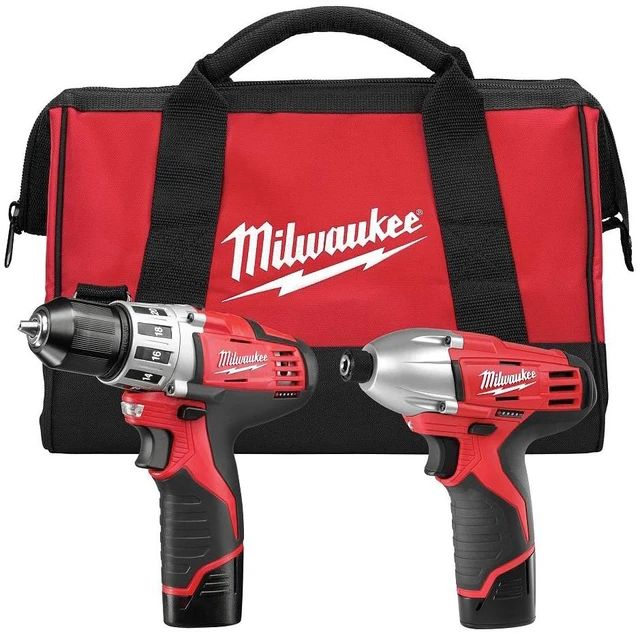 Alt view image 6 of 12 - Cordless Combination Kit, Milwaukee, 2494-22