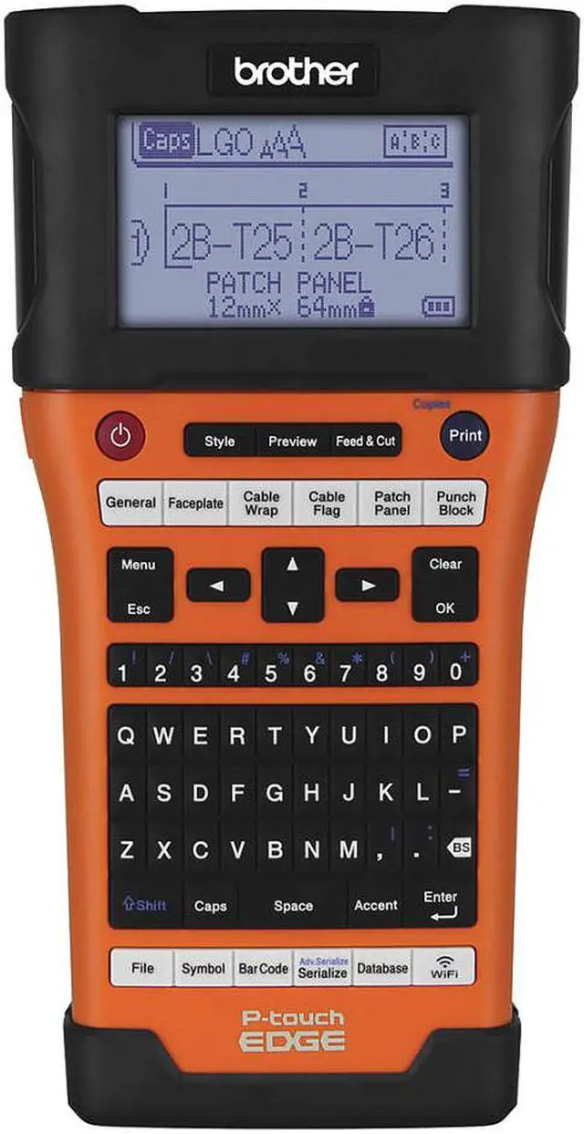 Alt view image 3 of 20 - Brother P-touch EDGE PT-E550W Electronic Label Maker