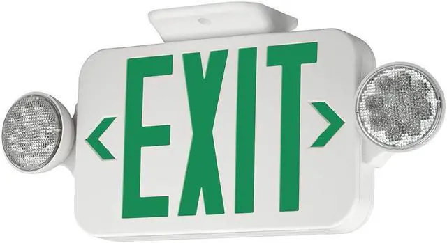 Alt view image 2 of 3 - Hubbell Lighting - Compass Exit Sign with Emergency Lights  CCGRC