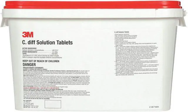 Alt view image 3 of 4 - 3M C. Diff Solution Tablets Quart Size 140 85938
