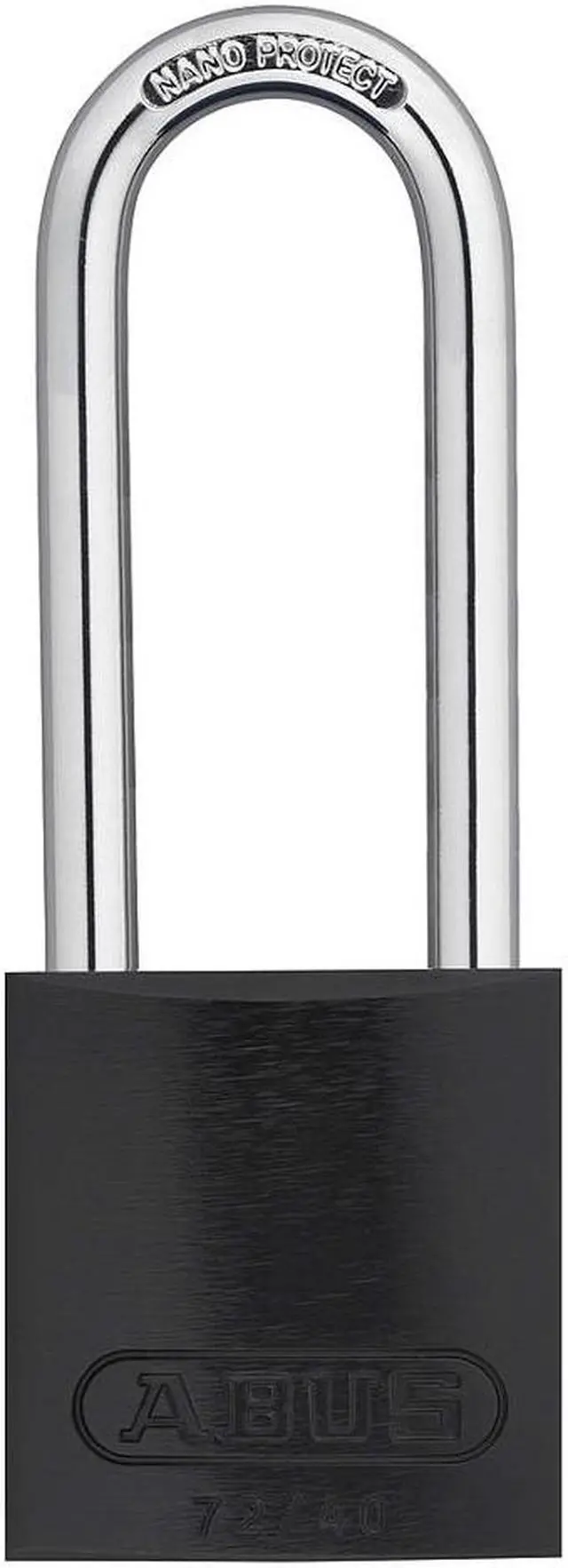 Alt view image 2 of 3 - Abus Alike-Keyed Padlock, Open Shackle Type, 3" Shackle Height, Black  15418