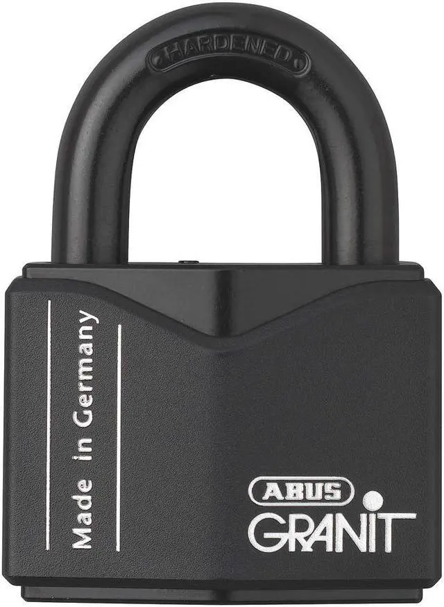 Alt view image 2 of 3 - Abus Keyed Padlock,1 5/64 in,Square,Black  37/55 KD