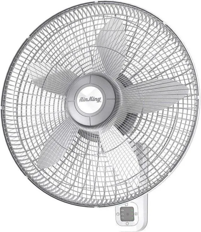 Alt view image 2 of 4 - AIR KING 9850 18" Blade Dia Wall Mount Fan, Oscillating, 3 Speeds, 120VAC,