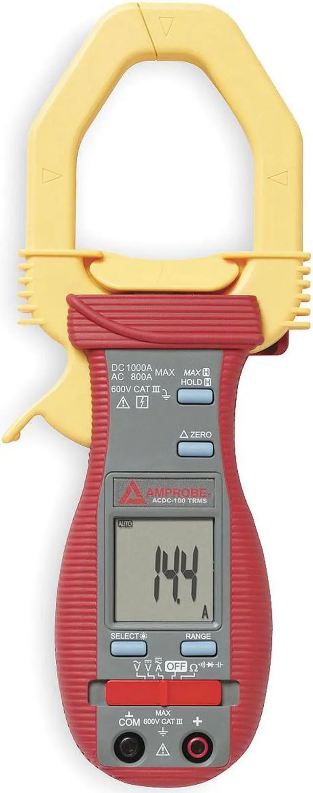 Alt view image 4 of 4 - AMPROBE ACDC-100 Digital Clamp Meter,40 MOhms,600V