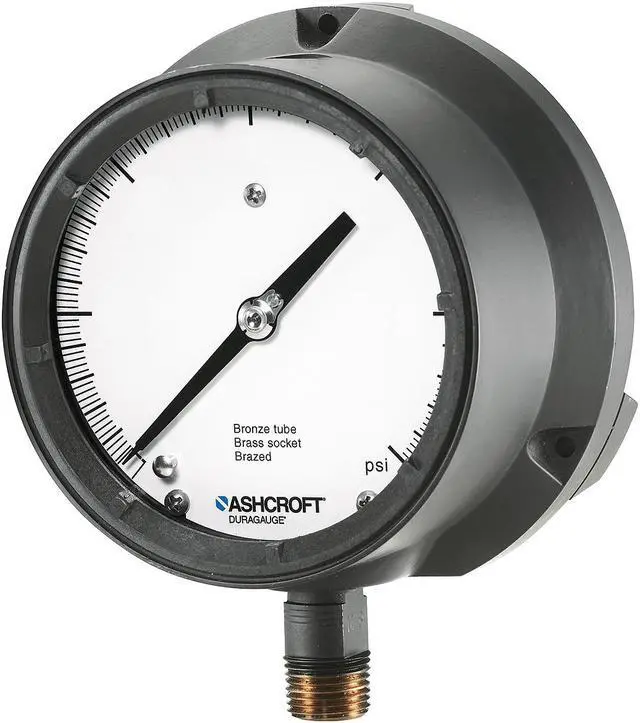 Alt view image 3 of 3 - ASHCROFT 451379SSL04L160# Process Pressure Gauge, 0 to 160 psi, 4 1/2 in Dial,
