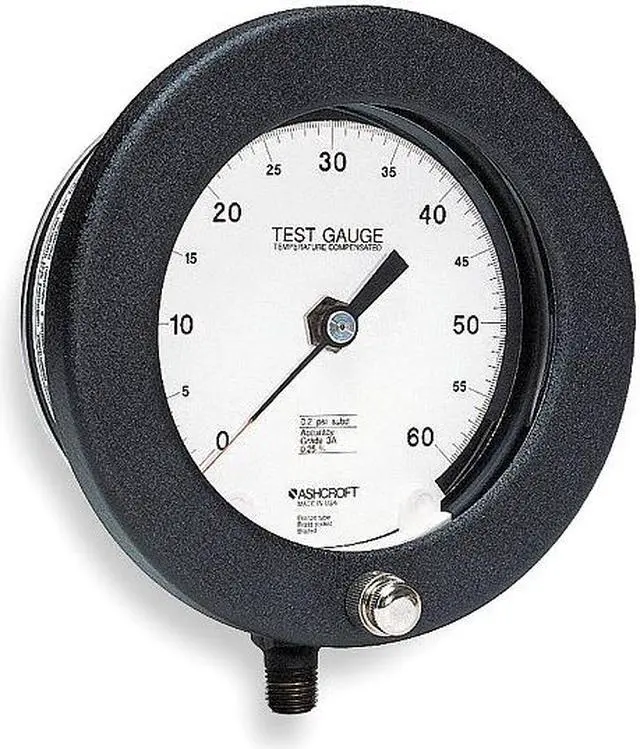Alt view image 2 of 3 - ASHCROFT 60-1082AS 02L 30 PSI Test Pressure Gauge, 0 to 30 psi, 6 in Dial, 1/4