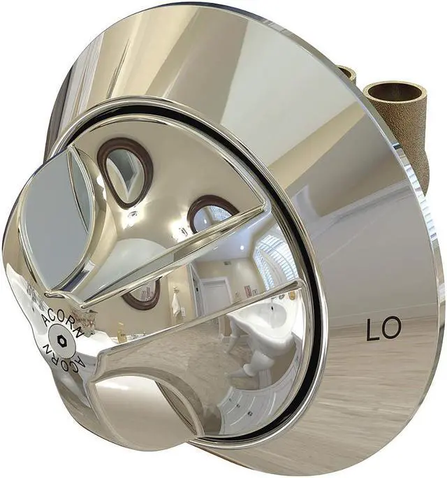 Alt view image 3 of 3 - BESTCARE WHDIV Shower Diverter,Brass,Polished Chrome