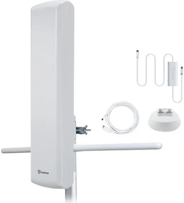 Alt view image 2 of 10 - Antop Antenna - AT-402BV - ANTOP Big Boy AT-402BV Outdoor HDTV Antenna | Smartpass Amplified - Upto 75 Mile Range - UHF,