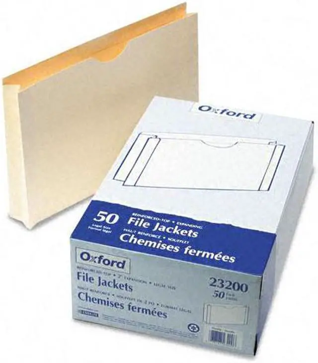Main image of Pendaflex Reinforced Top Tab File Jacket 2 Inch Expansion Legal Manila 50/Box