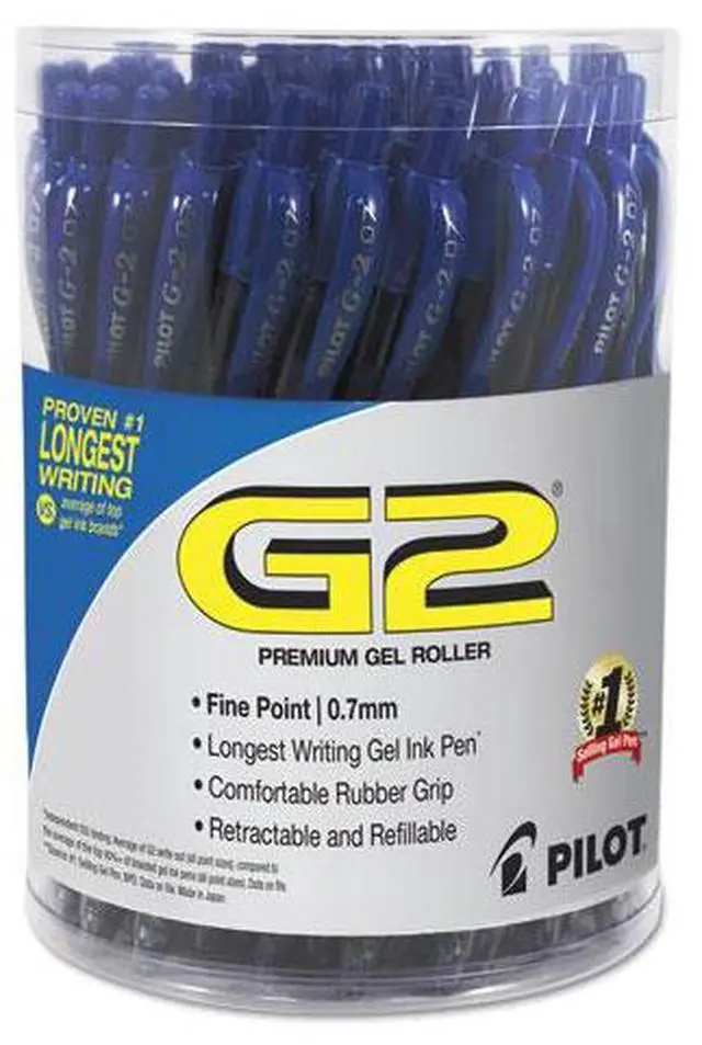 Alt view image 2 of 6 - Pilot G2 Premium Retractable Gel Ink Pen Refillable Blue Ink .7 mm 36/Pack 84066