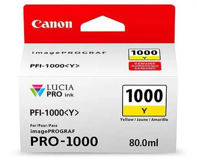 Main image of Canon PFI-1000 Y LUCIA PRO Yellow Ink Tank (80ml)