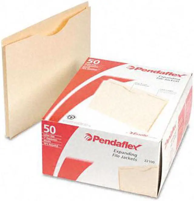 Main image of Pendaflex Reinforced Top Tab File Jacket 1 Inch Expansion Letter Manila 50/Box 22100