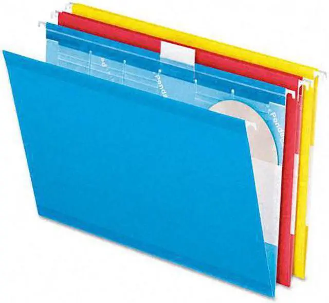 Alt view image 3 of 7 - Pendaflex Ready-Tab Hanging File Folders 2" Capacity 1/6 Tab Legal Assorted 20/Box 42702