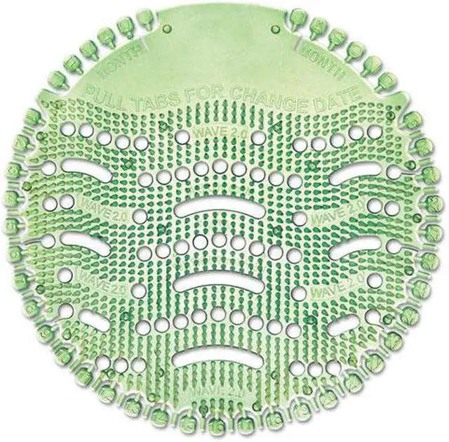 Main image of Fresh Products - FRS 2WDS60 CME - Wave 3D Urinal Deodorizer Screen, Green, Cucumber Melon Fragrance, 10 Screens/Box