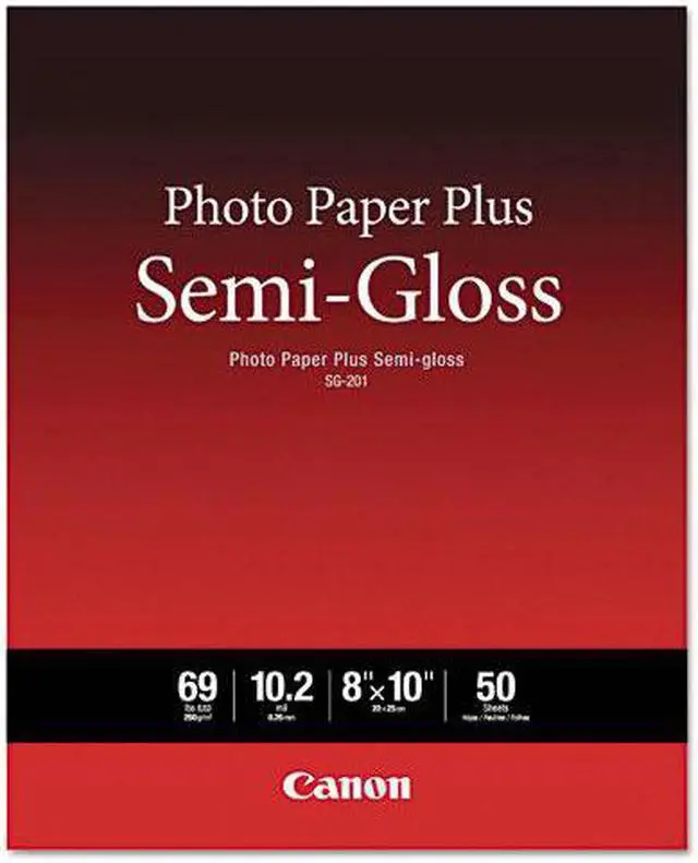 Main image of Canon SG-201 8x10 Semi-Gloss Photo Paper Single Pack of 50 Sheets 1686B062