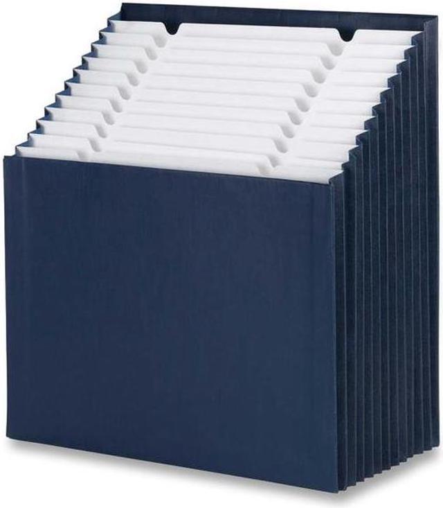 Main image of 12-Pocket Stadium File, 12 1/4 X 13 5/8, Navy, Letter