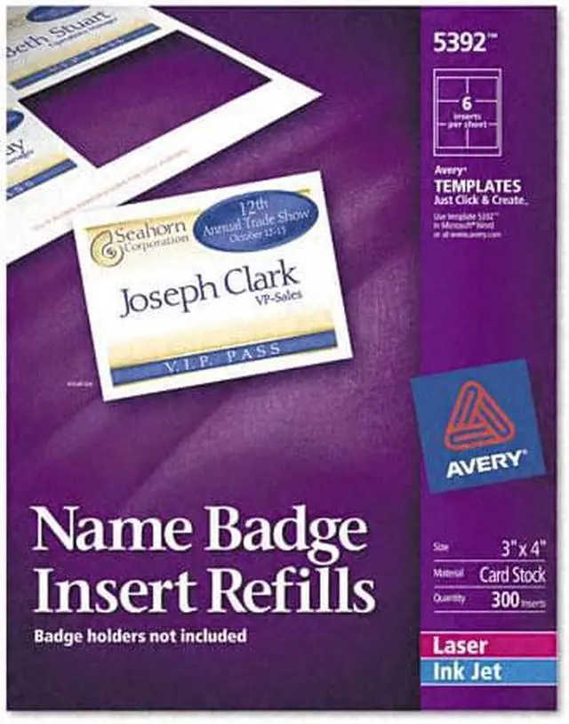 Main image of Avery Name Badge Insert Refill