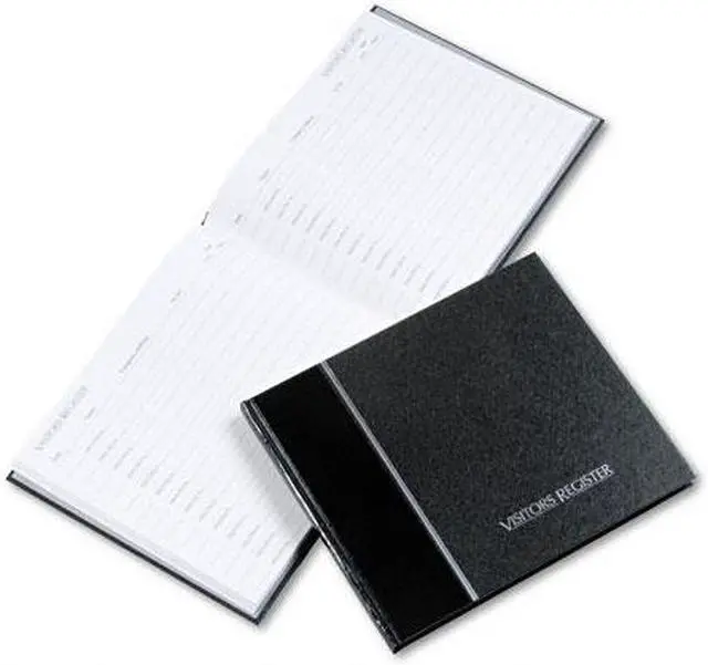 Main image of National Visitor Register Book Black Hardcover 128 Pages 8 1/2 x 9 7/8 57802