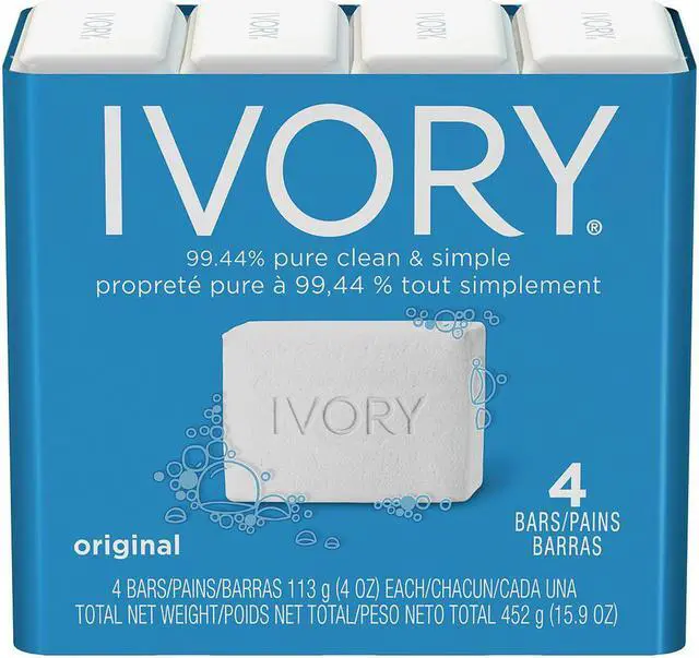 Main image of Ivory Original Bar Soap, 4 Count