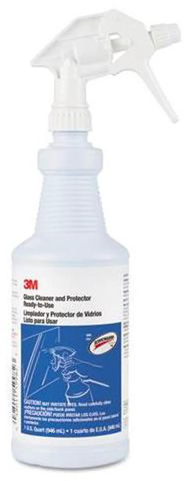 Alt view image 2 of 4 - 3M - 85788 - Ready-to-Use Glass Cleaner with Scotchgard, Apple, 32 oz Spray Bottle, 12/Ctn - OEM