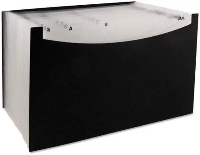 Alt view image 8 of 20 - C-Line 21-Pocket Stand-Up Design Expanding File 12" Exp Legal 15 x 9 1/4 Black