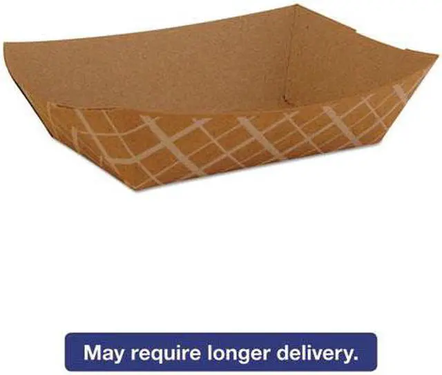 Main image of SCT Paper Food Baskets Brown/White Check 2 lb Capacity 1000/Carton 0517
