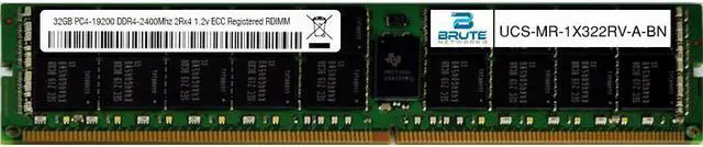 Main image of UCS-MR-1X322RV-A - Cisco Compatible 32GB PC4-19200 DDR4-2400Mhz 2Rx4 1.2v Registered RDIMM
