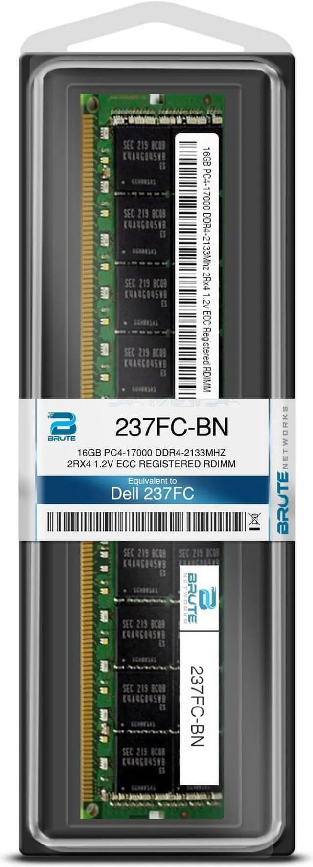 Alt view image 2 of 3 - 237FC - Dell Compatible 16GB PC4-17000 DDR4-2133Mhz 2Rx4 1.2v ECC Registered RDIMM