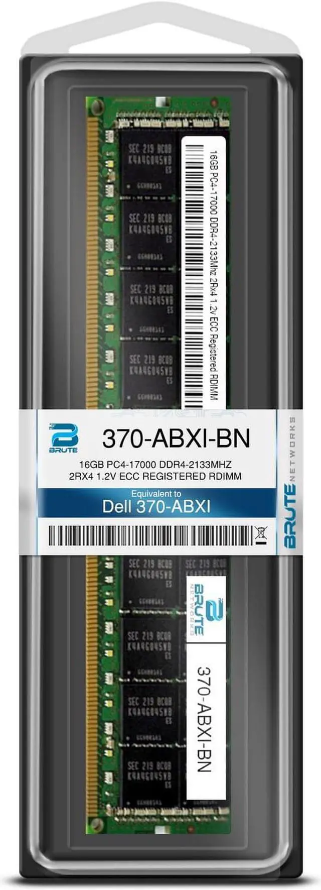 Alt view image 2 of 3 - 370-ABXI - Dell Compatible 16GB PC4-17000 DDR4-2133Mhz 2Rx4 1.2v ECC Registered RDIMM
