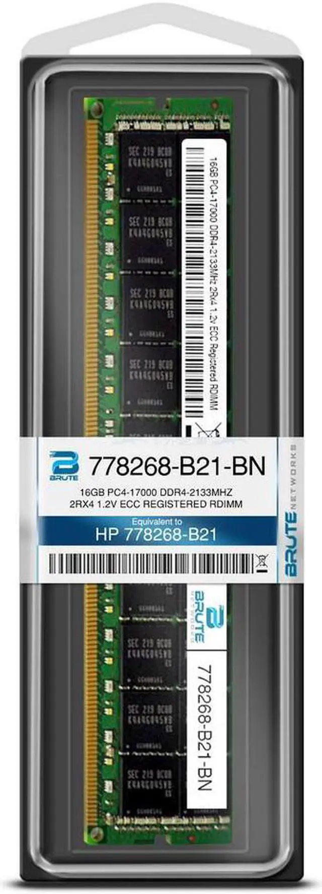 Alt view image 3 of 4 - 778268-B21 - HP Compatible 16GB PC4-17000 DDR4-2133Mhz 2Rx4 1.2v Registered RDIMM