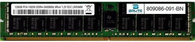 Main image of 809086-091 - HP Compatible 128GB PC4-19200 DDR4-2400MHz 8Rx4 1.2V ECC LRDIMM