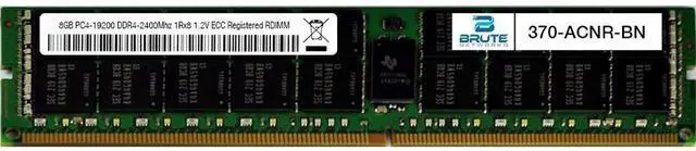 Main image of 370-ACNR - Dell Compatible 8GB PC4-19200 DDR4-2400Mhz 1Rx8 1.2v ECC Registered RDIMM