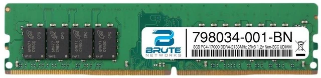 Main image of 798034-001 - HP Compatible 8GB PC4-17000 DDR4-2133MHz 2Rx8 1.2v Non-ECC UDIMM