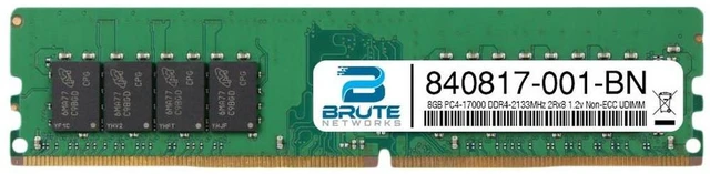 Main image of 840817-001 - HP Compatible 8GB PC4-17000 DDR4-2133MHz 2Rx8 1.2v Non-ECC UDIMM