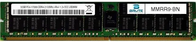 Alt view image 4 of 4 - MMRR9 - Dell Compatible 32GB PC4-17000 DDR4-2133Mhz 4Rx4 1.2v ECC LRDIMM