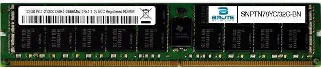 Main image of SNPTN78YC/32G - Dell Compatible 32GB PC4-21300 DDR4-2666Mhz 2Rx4 1.2v Registered RDIMM