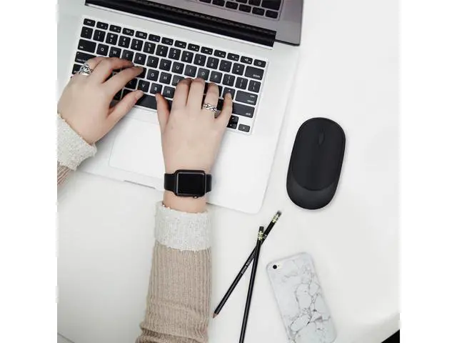 Alt view image 2 of 5 - Wireless Mouse with USB Receiver, Rechargeable Portable Ultra-Thin Noiseless Mouse for Notebook, PC, Laptop, Computer, MacBook - Gradient