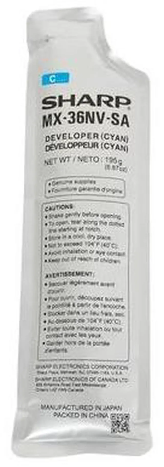 Alt view image 5 of 6 - Tri-Color Developer Material Kit for Sharp MX-36NV-SA MX-2310U, MX-2610N, MX-2615N, MX-2616N, MX-2640N, MX-3110N, MX-3111U, MX-3115N, MX-3116N, MX-3140N, MX-3610N, MX-3640N, Genuine Sharp Brand