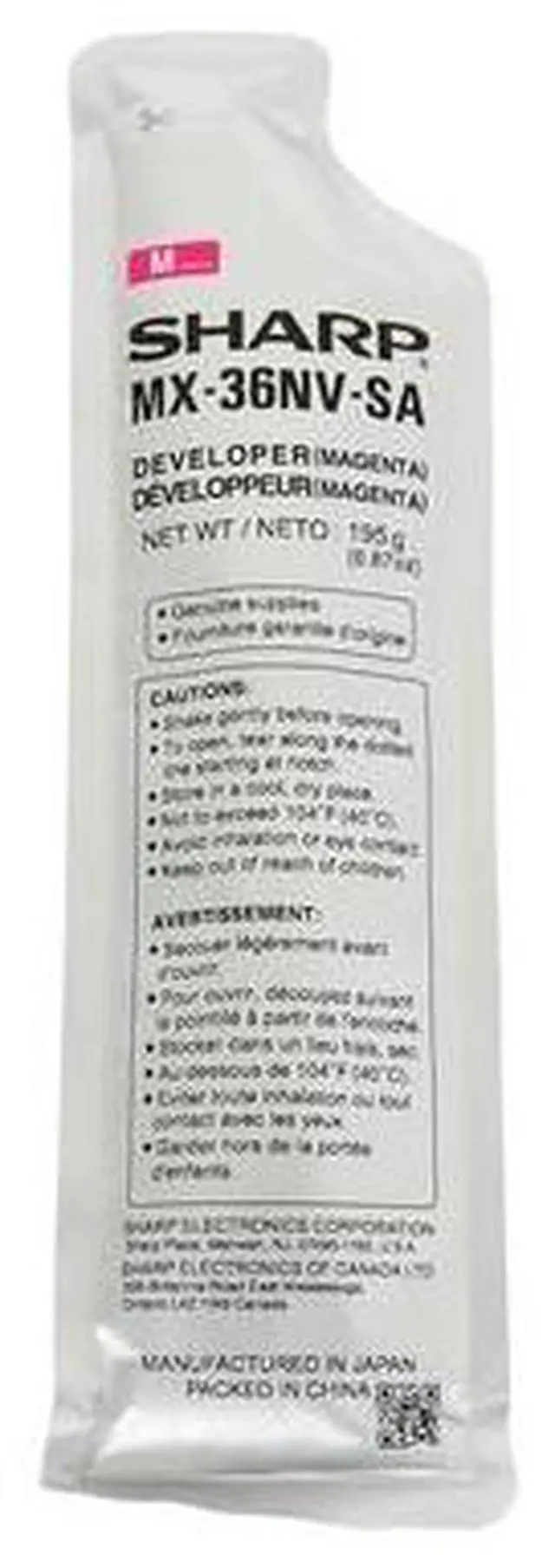 Alt view image 4 of 6 - Tri-Color Developer Material Kit for Sharp MX-36NV-SA MX-2310U, MX-2610N, MX-2615N, MX-2616N, MX-2640N, MX-3110N, MX-3111U, MX-3115N, MX-3116N, MX-3140N, MX-3610N, MX-3640N, Genuine Sharp Brand