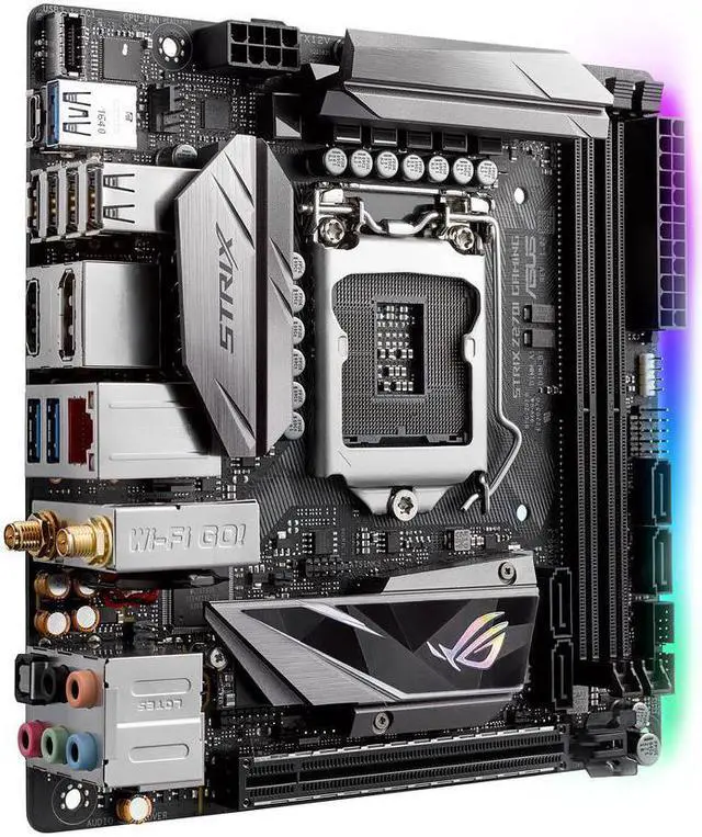 Alt view image 2 of 6 - ASUS ROG STRIX Z270I GAMING LGA1151 DDR4 DP HDMI M.2 mini-ITX Motherboard with onboard AC Wifi and USB 3.1