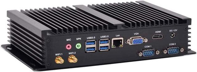 Alt view image 4 of 5 - Partaker Fanless Industrial Computer, Mini PC, IPC, Windows 11, Intel Core I3 8140U 8145U, VGA, HDMI, LAN, 2 x COM RS232, 3 x USB2.0, 4 x USB3.0, 16G RAM, 512G SSD