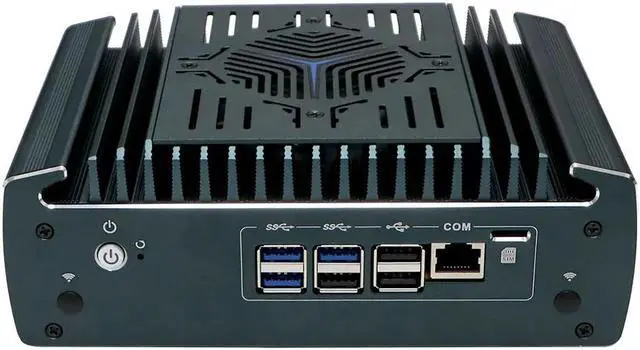 Alt view image 2 of 7 - Partaker Mini PC, Micro Firewall Appliance, Mini Firewall Router, Intel Core I7 1255U, 6 x Intel 2.5GbE LAN, AES-NI, Silent Fan, HDMI 2.1, DP 1.4A, 3 x M.2 Slots, H2, OPNsense, 8GB RAM 256GB SSD - OEM