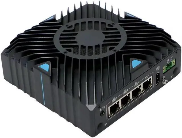 Alt view image 4 of 7 - Partaker Micro Firewall Appliance, Mini Firewall PC, OPNsense, VPN, Industrial Mini PC, I3 10110U, C2, 4 x I210 I211 LAN, 2 x COM, HD, TPM2.0, SIM Card Slot, DC 12V, 8G RAM, 128G SSD